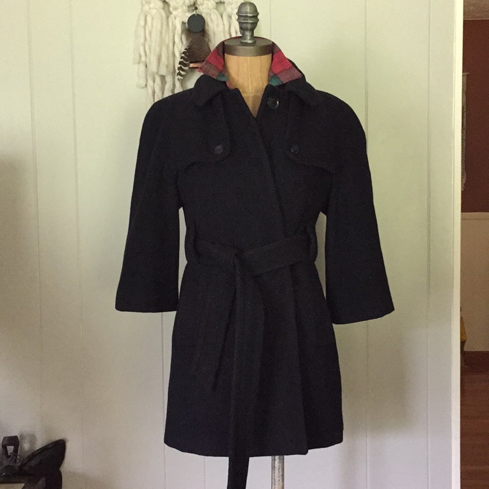 S O L D  //  Wool // 3/4 sleeve Mid length Coat